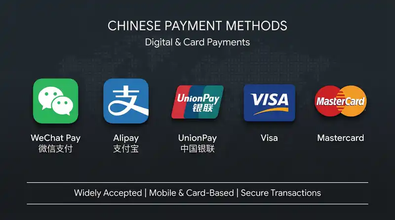 小蓝视频支持的支付方式包括微信支付、支付宝、银联、信用卡和借记卡